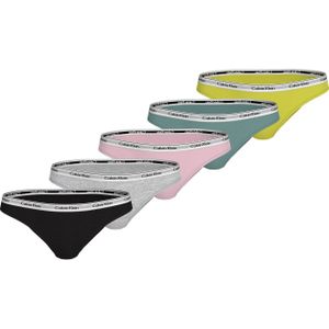 Calvin Klein - 5-Pack String Ondergoed - Zwart - Katoen