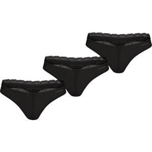 Calvin Klein - String THONG - Zwart - 3 stuks