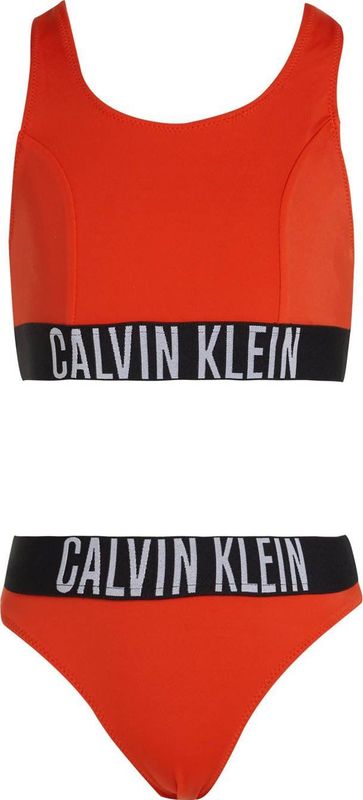 CK JEANS - Brassière - Bikini - Rood - Materiaal - Voor Meisjes