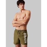 Calvin Klein - Zwemshort - Blauw - Synthetisch - Middelhoge Taille