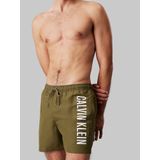 Calvin Klein - Zwemshort - Blauw - Synthetisch - Middelhoge Taille