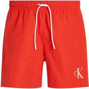 Calvin Klein - Medium Drawstring - Zwemshort - Rood - Polyester