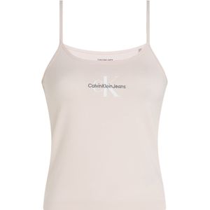 T-shirt - Silver Peony - Katoen - Mouwloos - Aansluitend