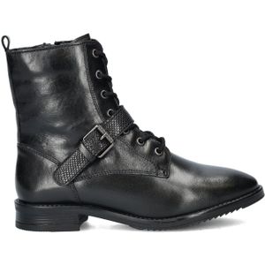 Cafe Moda dames veterboot - Zwart - Maat 40