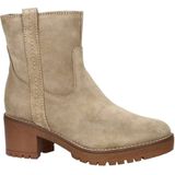 Nelson - Enkellaarsje - Suède - Zwart - Blokhak