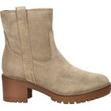 Nelson - Enkellaarsje - Suède - Zwart - Blokhak