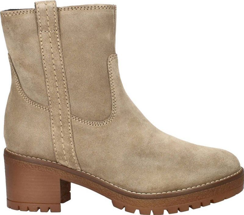 Nelson - Enkellaarsje - Suède - Zwart - Blokhak