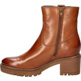 Nelson - Dames Boot - Cognac - Leer - Gevoerd met Teddystof