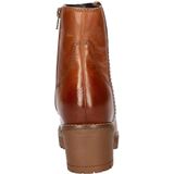 Nelson - Dames Boot - Cognac - Leer - Gevoerd met Teddystof