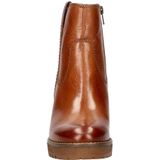 Nelson - Dames Boot - Cognac - Leer - Gevoerd met Teddystof