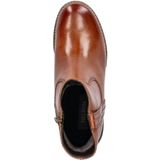 Nelson - Dames Boot - Cognac - Leer - Gevoerd met Teddystof