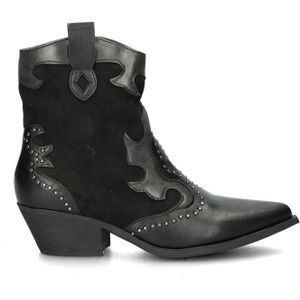 Nelson - Cowboylaars - Imitatieleer - Zwart - Decoratieve Overlays