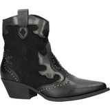 Nelson - Cowboylaars - Imitatieleer - Zwart - Decoratieve Overlays