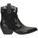Nelson - Cowboylaars - Imitatieleer - Zwart - Decoratieve Overlays