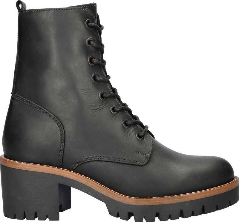 Nelson - Veterboots - Bruin - Licht Gewaxt Leer - Fake-Fur Voering