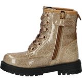 Nelson - Meisjes Veterboot - Zwart - Lak-Look - Glitters
