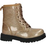 Nelson - Meisjes Veterboot - Zwart - Lak-Look - Glitters
