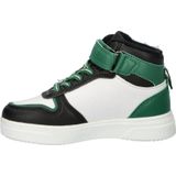 Nelson - Jongens Hoge Sneakers - Imitatieleer - Zwart - Klittenbandsluiting