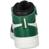 Nelson - Jongens Hoge Sneakers - Imitatieleer - Zwart - Klittenbandsluiting