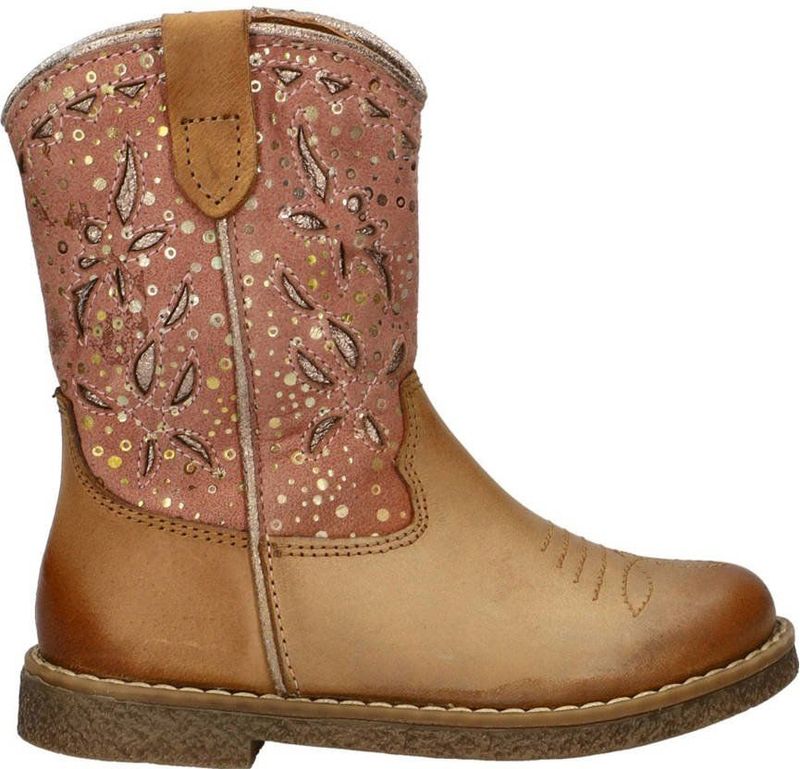 Nelson - Kids - Cowboylaarzen - Leer/Suède - Rubberen Loopzool