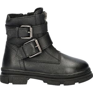 Nelson - Bikerboots - Zwart - Leer - Gespen en Rits