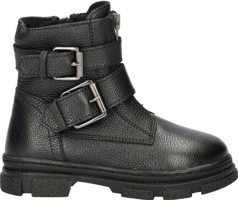 Nelson - Bikerboots - Zwart - Leer - Gespen en Rits