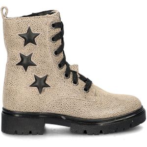 Nelson - Veterboots - Suède - Imitatiebont - Rubberen Loopzool