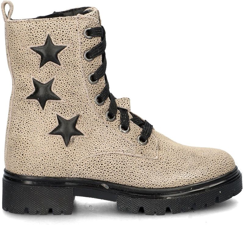 Nelson - Veterboots - Suède - Imitatiebont - Rubberen Loopzool