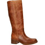 Nelson - Hoge Laarzen - Zwart - Ruw Gevet Leer - Rubber Zool - Lage Hak 5 cm