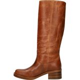 Nelson - Hoge Laarzen - Zwart - Ruw Gevet Leer - Rubber Zool - Lage Hak 5 cm