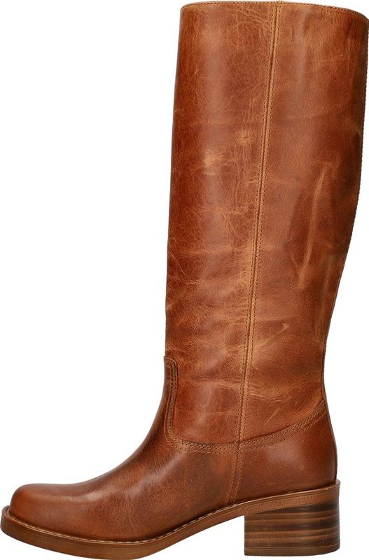 Nelson - Hoge Laarzen - Zwart - Ruw Gevet Leer - Rubber Zool - Lage Hak 5 cm