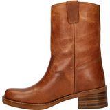 Nelson - Dames Hoge Laars - Rustiek Leer - Blokhak 5 cm