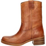 Nelson - Dames Hoge Laars - Rustiek Leer - Blokhak 5 cm