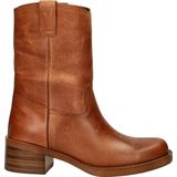 Nelson - Dames Hoge Laars - Rustiek Leer - Blokhak 5 cm