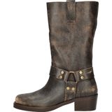 Nelson - Bikerboots - Zwart - Dames - Cowboylaars met Gaucho-details
