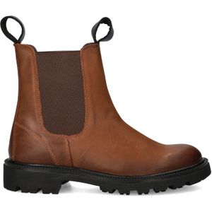 Nelson leren chelsea boots cognac