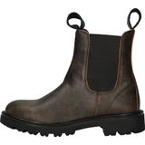 Nelson - Dames Chelsea Boots - Rustiek Leer - Profielzool - Aantreklussen