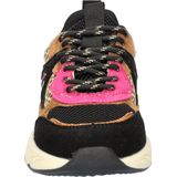 Nelson - Meisjes Sneaker - Bruin Multi - Imitatieleer en Textiel