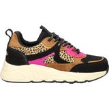 Nelson - Meisjes Sneaker - Bruin Multi - Imitatieleer en Textiel