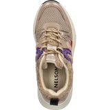 Nelson - Dames Sneakers - Furry - Imitatieleer - Teddy-Stof - Chunky Loopzool