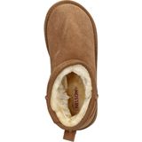Nelson - Gevoerde Boots - Suède - Imitatiewol - Plateauzool 4 cm