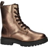 Nelson - Veterboots - Metallic - Leer - Rubberen Zool