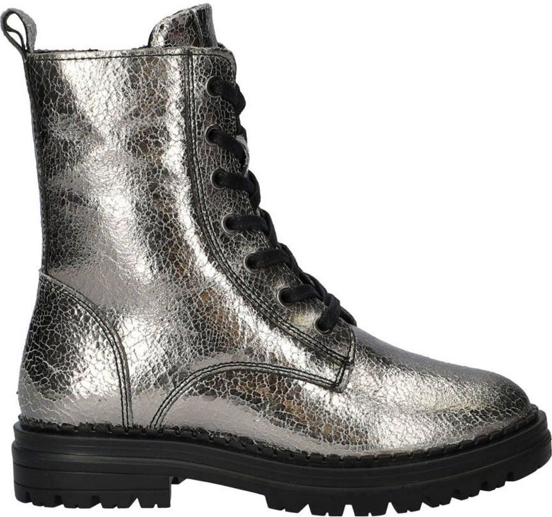 Nelson - Kids Veterboots - Metallic - Leer - Comfortabel Draaggevoel