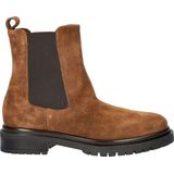 Nelson - Dames Chelseaboot - Suède - Zwart - Rubberen Zool