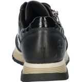 Rieker - Dames Sneaker - Leer/Textiel - Zwart - Antistress Voetbed