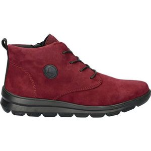 Rieker - Veterboots - Bordeauxrood - Gevoerd - Nubuck