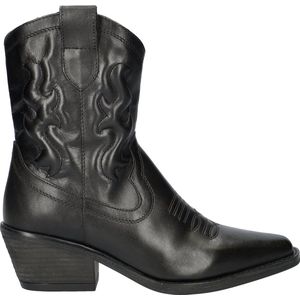 Nelson - Dames Cowboylaars - Leer - Zwart - Western-Stijl
