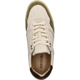 Nelson - Heren Sneakers - Leer - Zwart - Suède en Nubuck Details