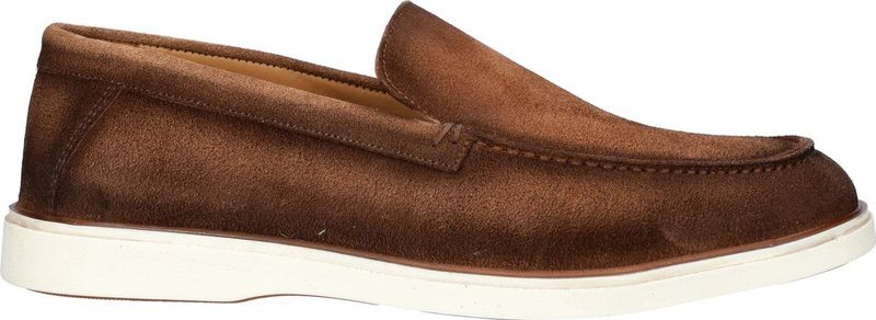 Nelson - Loafer - Cognac - Suède - Uitneembaar Voetbed