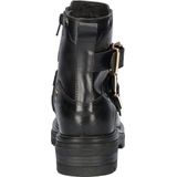 Nelson Monk - Bikerboot - Zwart - Leer - Met Gespen en Ritsen